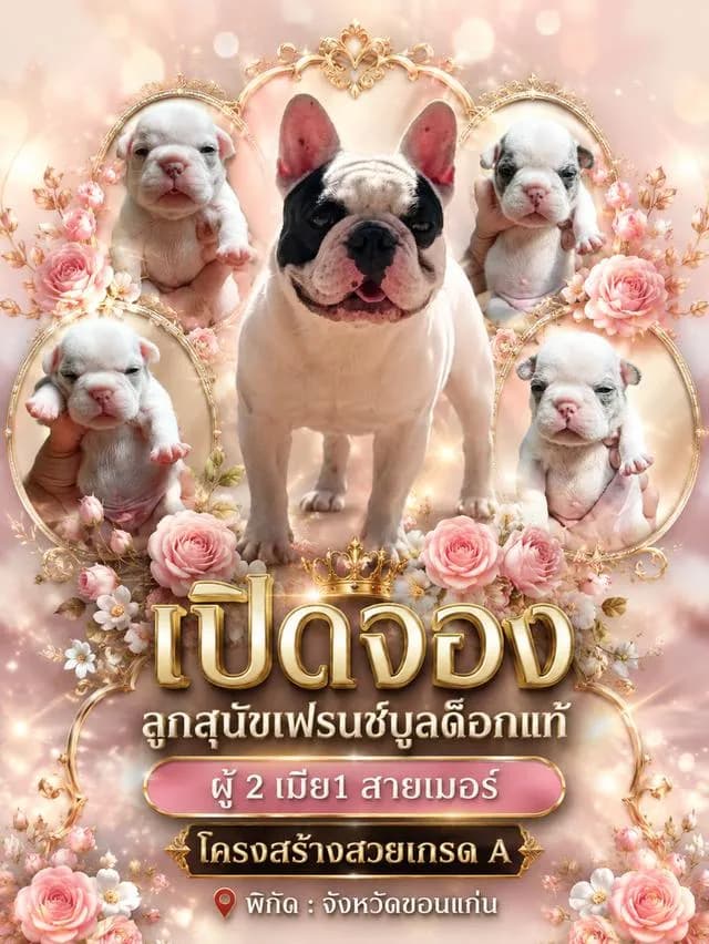 ลูกสุนัขสายเลือดเยี่ยม french bulldog